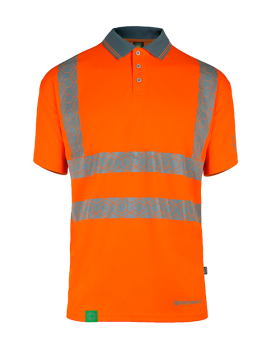 Short Sleeve Polo Shirts - Orange