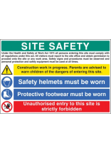 Construction Site Safety Boards