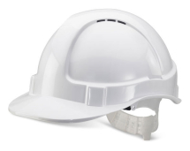 Economy Vented Safety Helmet WHITE