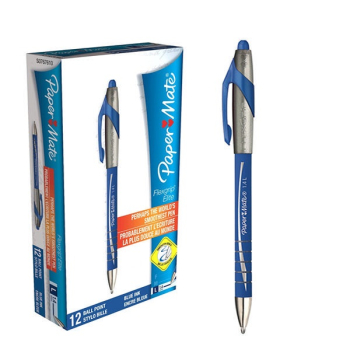 Papermate Flexgrip Elite Retractable Ballpoint Pen 1.4mm Blue