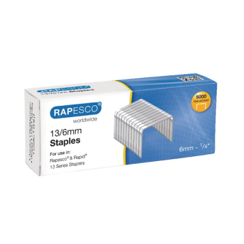 Rapesco 6mm 13/6mm Staples (Pack of 5000) S24602Z6