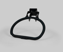 Refuse Bag Hoop - BLACK with 120mm Wall Bracket