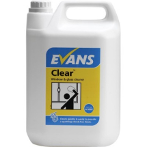 CLEAR Window, Glass & Stainless Steel Cleaner (1 x 5 Ltr)