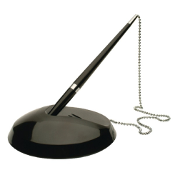 Q-Connect Reception Pen With Chain and Base