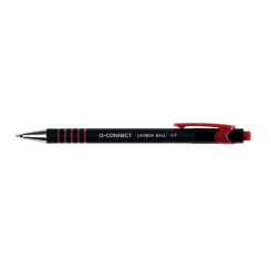 Q-Connect Red Lamda Ballpoint Pen (Pack of 12)