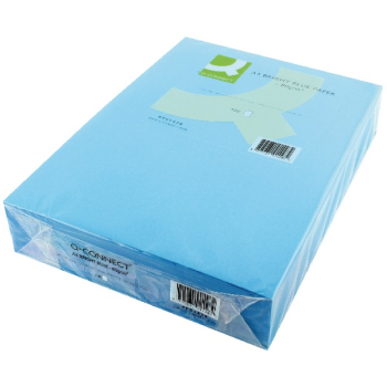 Q-Connect Bright Blue Coloured A4 Copier Paper 80gsm Ream (Pack of 500) - KF01428