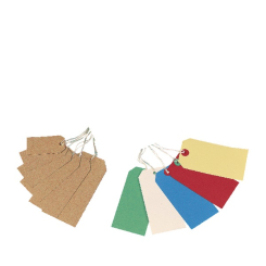 Strung Tag 70x35mm Buff (Pack of 1000) KF01596