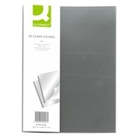 Q-Connect Clear A4 Binding Folder (Pack of 20)