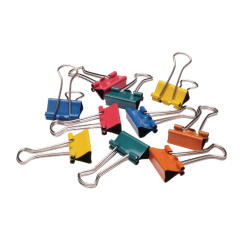 Q-Connect 19mm Assorted Foldback Clip (Pack of 10)