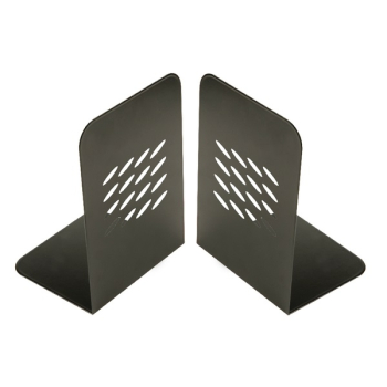Q-Connect L-Shaped Metal Bookend (Pack of 2)