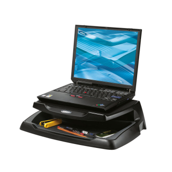 Q-Connect Laptop and LCD Monitor Stand Black