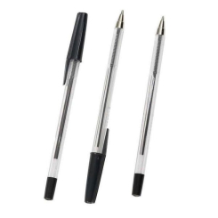 Q-Connect Medium Black Ballpoint Pen (Pack of 20)