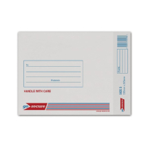 GoSecure Bubble Lined Envelope Size 5 220x265mm White (Pack of 100) KF71450