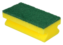 Sponge Back Scourers 14 x 9 x 3.3cm x 10 per pack