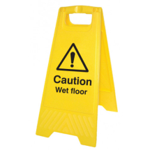 Caution Wet Floor Free-standing floor sign