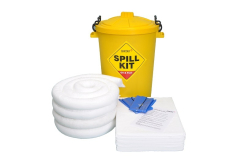 Oil & Fuel Spill Kit Yellow Drum 80L