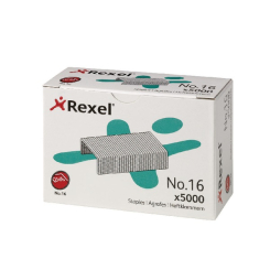 Rexel No.16 (24/6) 6mm Staples 25 Sheet Capacity (Pack of 5000)
