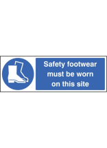 Safety footwear must be worn on this site 300x100mm - R/P