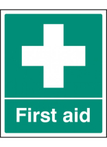 First Aid Post Sign 300x250mm - Rigid Plastic