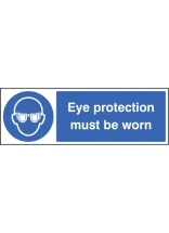 Eye protection must be worn 300x100mm - SAV