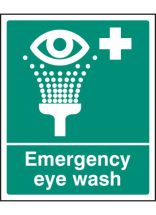 Emergency Eye Wash Sign 300x250mm - SAV