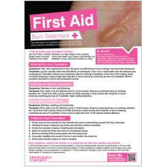 First Aid Burns Encapsulated Poster 420x594mm