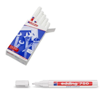 Edding 750 Opaque White Bullet Tip Paint Marker (Pack of 10) Edding 750 Opaque White Bullet Tip Paint Marker (Pack of 10)